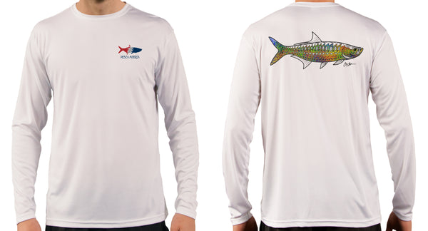 Artist Series Long Sleeve Performance Sun Shirt - Trippy Tarpon – Pesca  Muerta